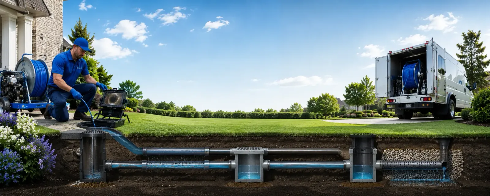 Outdoor drain cleaning information for Sublette, IL